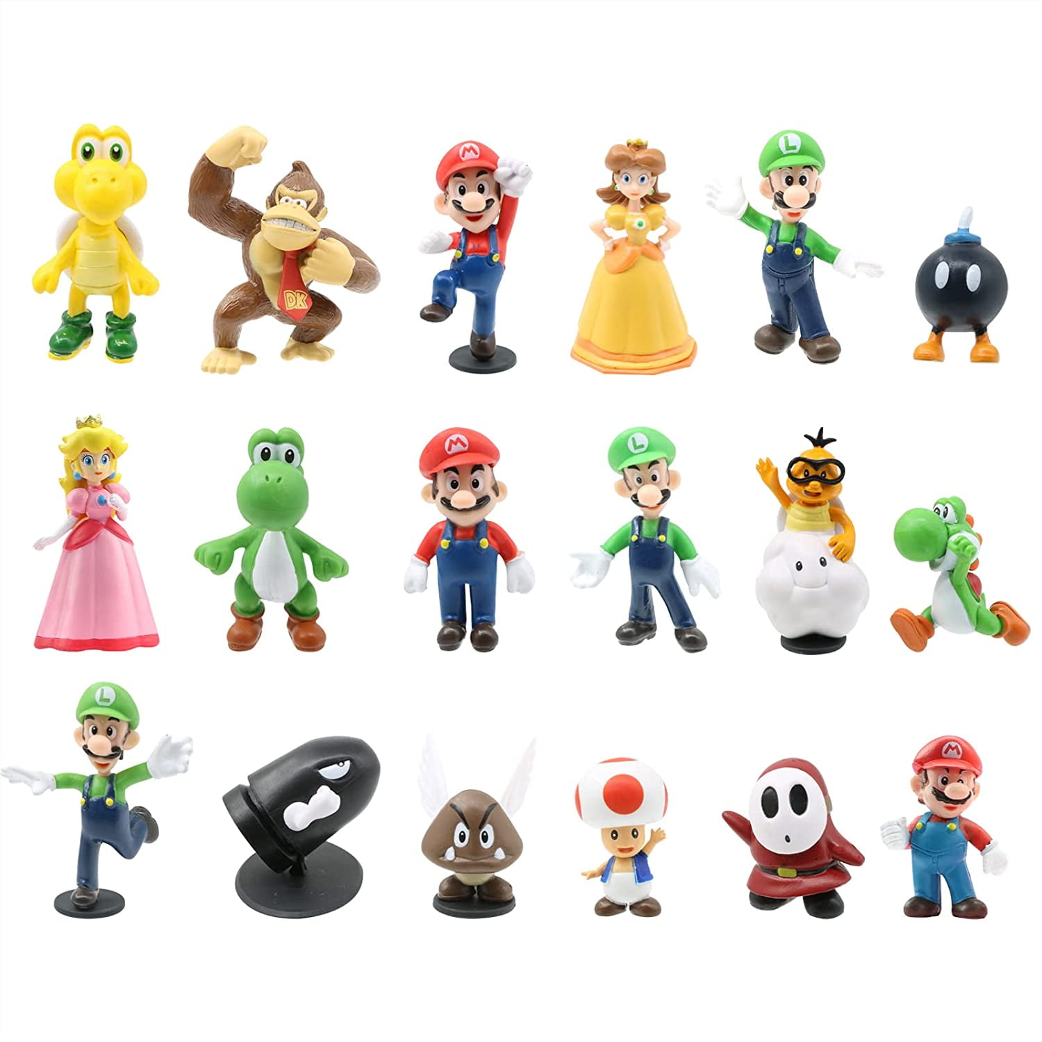 18PCS Mario Characters,Super Mary Action Figures Mini Toys,Mario Toys