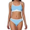 thumbnail image 1 of Bikini de Cintura Alta Bikini Deportivo de Mujer con Correas de Hombro Ajustables Traje de Baño de Alto Soporte Totalmente Cubierto, 1 of 7