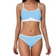 thumbnail image 1 of Bikini de Cintura Alta Bikini Deportivo de Mujer con Correas de Hombro Ajustables Traje de Baño de Alto Soporte Totalmente Cubierto, 1 of 7