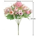 thumbnail image 5 of Bouanq Artificial Flowers,Fake Peony Silk Hydrangea Bouquet Decor Plastic Carnations Daisy Realistic Flower Arrangements Wedding Decoration Table Centerpieces,for Home Office Party Decor, 5 of 5