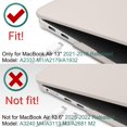 thumbnail image 3 of Funda DONGKE compatible con MacBook Air de 13 pulgadas 2021-2018, 3 of 9