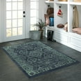 thumbnail image 3 of Maples Rugs Georgina Traditional Vintage Navy Green Non Slip Indoor Area Rug, 3'4 x 5', 3 of 7