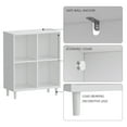 thumbnail image 6 of 4-Cube White Bookcase Storage Organizer Bookcases,Display Shelf,2-Tier Cubical Storage Shelves, 6 of 10