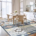 thumbnail image 2 of Wellber Soft Boho Rug Modern Area Rugs Indoor Carpet for Living Room Bedroom Home Decor,5'x8',Blue, 2 of 7