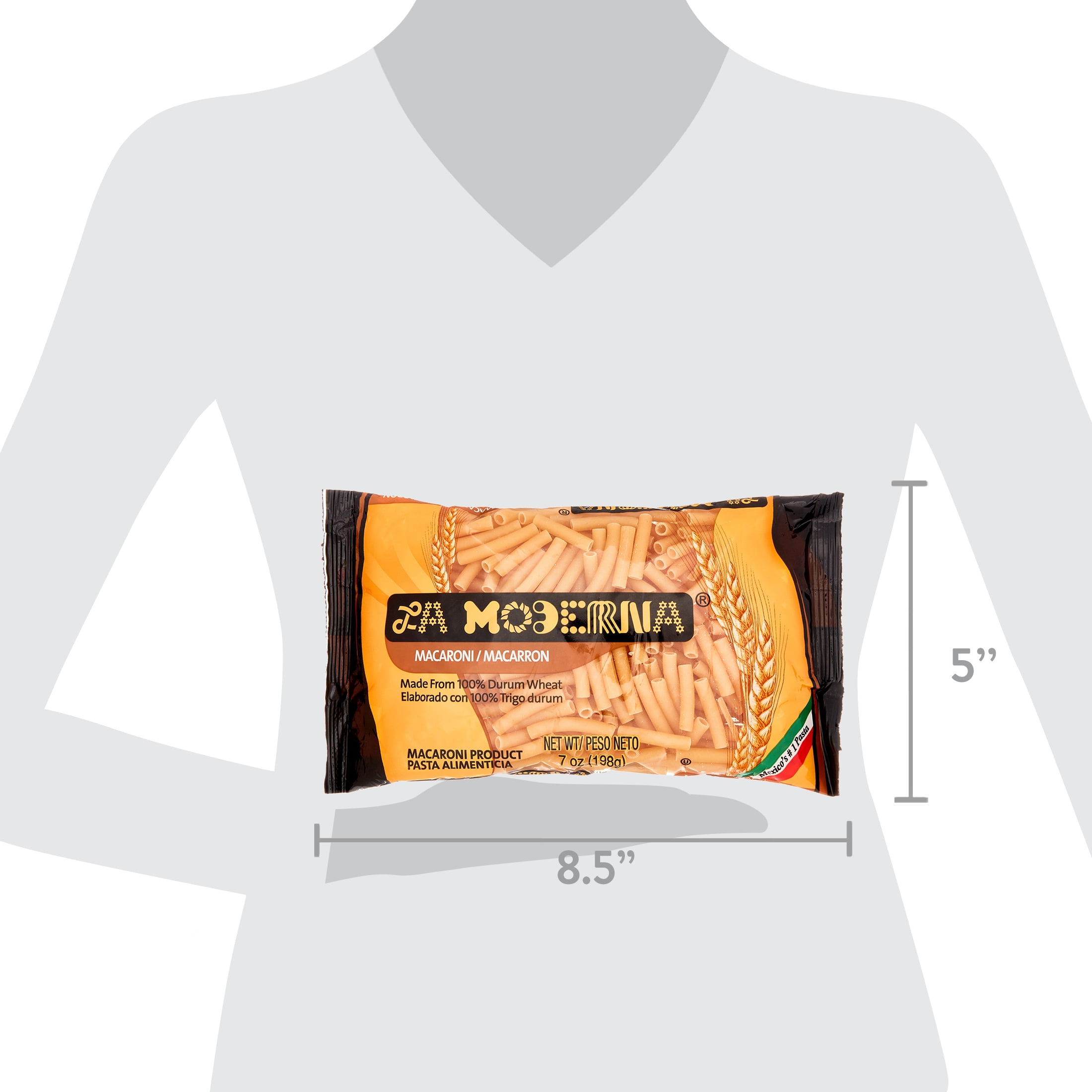(10 pack) La Moderna Macaroni Pasta, 7 oz