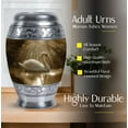 thumbnail image 5 of Sunlit Waters Large Urn, Cremation Urns For Adult Man Ashes, Urn For Ashes For Women, Funeral Urns For Human Ashes 10 Inch, Burial Urns For Men Ashes, Urns For Ashes, Memorial Urns For Mom And Dad Ash, 5 of 5
