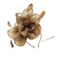 thumbnail image 3 of Baberdicy Hair Clips Hats for Women Fascinators Womens Flower Hat for Tea Party Cocktail Wedding Church Fascinators Hats for Women Coffee, 3 of 4
