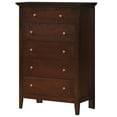 thumbnail image 3 of Contemporary Home Living Wooden Bedroom Chest with 5-Drawers - 48" - Dark Brown, 3 of 6