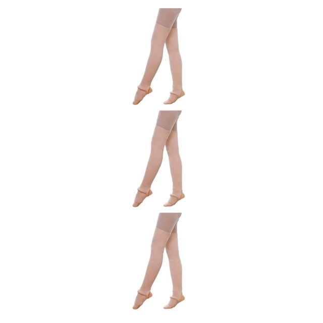 Qarigey Calentadores de piernas para mujeres y niñas, calcetines largos sin pies, medias de Ballet de baile de invierno y otoño Type3 NO3