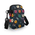 thumbnail image 3 of HELLHERO Vinyl Record Stack Adjustable Shoulder Strap Crossbody Bag 4.33"x1.97"x7.09" for Unisex Polyester, 3 of 7