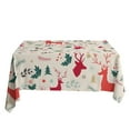 thumbnail image 1 of Christmas Tablecloth Dustproof Add Atmosphere Square European Style Creative Printing Table Protector Cover Daily Use, 1 of 8
