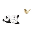 thumbnail image 1 of Reloj de pared con diseño de pájaro panda, escultura moderna de animal para sala de estar, oficina, escritorio, adorno resistente y bonito para el, 1 of 8