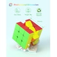 thumbnail image 2 of Speed Cube Fast Cube - Snabb smidig vridning, solid och hållbar, bästa 3D-pussel Magic Cube-leksaken - (3x3x3 Cube), 2 of 4