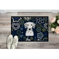 thumbnail image 2 of Carolines Treasures BB5061JMAT 24 x 36 in. Blue Flowers Dalmatian Indoor or Outdoor Mat, 2 of 4