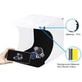 thumbnail image 4 of Mini Photo Studio Light Box, Photo Shooting Tent kit, Portable Folding Photography Light Tent kit with 2 LED Panels and 6 Colors Backdrops, for Small Size Products, 4 of 7