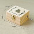 thumbnail image 2 of Coofit Musical Box Wooden Fashion Creative Music Box Tabletop Ornament Home Decor, 2 of 9