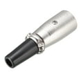 thumbnail image 3 of Unique Bargains 3-Pin XLR Male Connector For Microphone Mic Cable Plug Connector Mic Audio Socket, 2pcs, 3 of 4