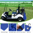 thumbnail image 4 of Uxcell Microfiber Golf Towel Tri-Fold Golf Towels Waffle Pattern Towels Absorption with D Clip, Hook and Loop Fastener Blue 20"x16", 4 of 6