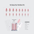 thumbnail image 5 of BTArtbox Press On Nails - Blush Tipsy, Medium Almond, Lamp-Curable, 4-Week Wear, Easy-to-Apply, 32 Count All-in-One Kit, 5 of 8