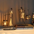 thumbnail image 7 of Ludlz Nordic Candlestick Abstract Iron Men Candle Holder Home Bar Restaurant Decor, 7 of 7