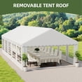 thumbnail image 6 of Uforic 16x32FT Party Tent Heavy Duty with Removable Sidewalls & 3 Storage Bags, Commercial Wedding Large Tent, Upgraded Galvanized Ripple Canopy,Waterproof, White, 6 of 9