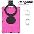 thumbnail image 4 of Kids Friednly Case for Samsung Galaxy Tab A8 10.5" (2022) X200/X205, EVA Foam Shoulder Strap Shockproof Protective Case with Pencil Holder Rotated Handle Bracket Stand Heat Dissipation Cover,Rose, 4 of 9