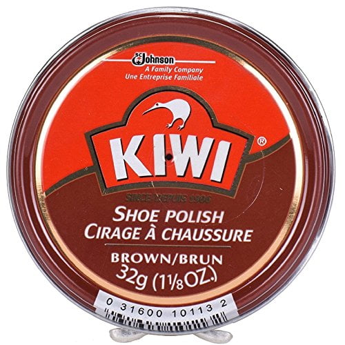 KIWI Shoe Polish, Brown 1-1/8 oz 