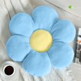 thumbnail image 1 of Vdoioe Almohada De Flores Almohada En Forma De Flor Cojín Para Asientos Flor Azul Almohada De Felpa Cojines De Piso Cojines De Asiento Decorativos Para El Hogar, 1 of 5