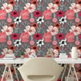 thumbnail image 3 of Ambesonne Floral Peel & Stick Wallpaper for Home, Various Retro Flower Images, 13"x36", Multicolor, 3 of 6