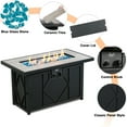 "BALI OUTDOORS Propane Fire Pit Table 42"" Rectangular, 60,000 BTU