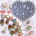 thumbnail image 3 of Pegatinas de silicona para uñas talladas MD40-80, molde para uñas con joyería para uñas, 3 of 6