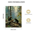 thumbnail image 2 of Nawypu  Black Bears in Forest Painting Canvas Wall Art Decor, Ivan Shishkin Artwork Pictures Print for Living Room Bedroom Office Decoration, 2 of 5