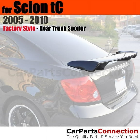 Trunk Spoiler Compatible With 2005 2006 2007 2008 2009 2010 Scion tC All Factory Style Painted Color 1F7 Classic Silver Metallic