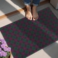 thumbnail image 4 of Green and Pink Checkered Pattern Washable Non Slip Indoor Door Mat, Decorative Entry Rug for Entrance, Bedroom, Kitchen, Bathroom, 20"x32", 4 of 6