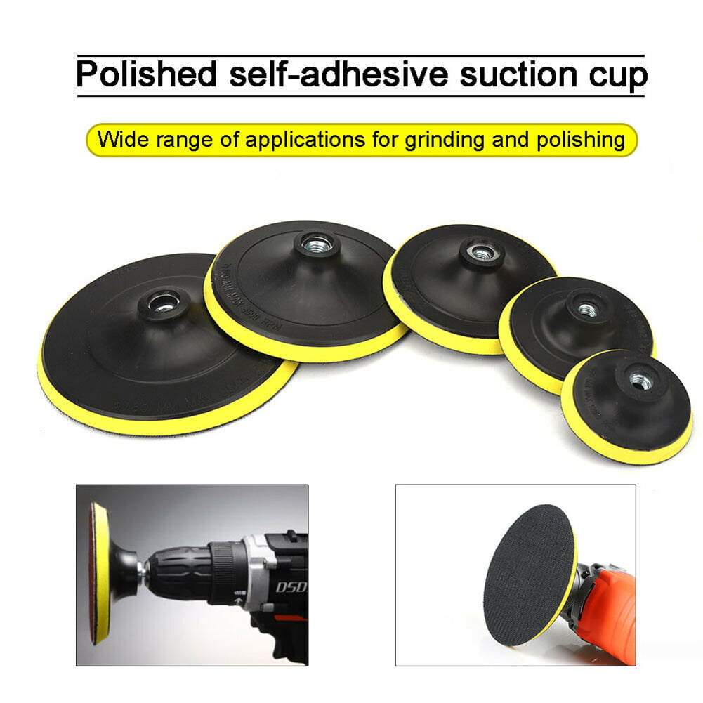 80mm 180mm M14 Rubber Back Holder Polishing Pad Grinding Plate Backing Pad New 