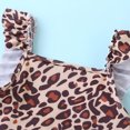 thumbnail image 5 of ASFGIMUJ Toddler Girls Swimsuit Summer Sleeveless 1 Piece Leopard Printed Ruffles Swimwear Bikini Baby Bathing Suit Girl,Size 6-7Y, 5 of 6