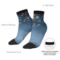 thumbnail image 6 of Fuzoiu Gold And Blue Fireworks Print Adult Socks, Crew Moisture-wicking Socks, Unisex Cushion Crew Socks,Casual Sports Ankle Socks, 6 of 7