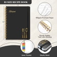 thumbnail image 2 of Blank Recipe Book, B5 Size, Spiral Bound Hardcover, 150 Pages, Black, 2 of 6