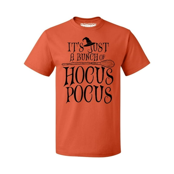 P&B It's Just A Bunch of Hocus Pocus Men's T-shirt, S, Orange