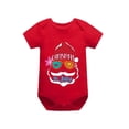 thumbnail image 3 of Pijamas familiares a juego de Navidad, conjuntos de Pijamas cortos de Papá Noel, negro y rojo, gafas de sol, en julio, 3 of 3