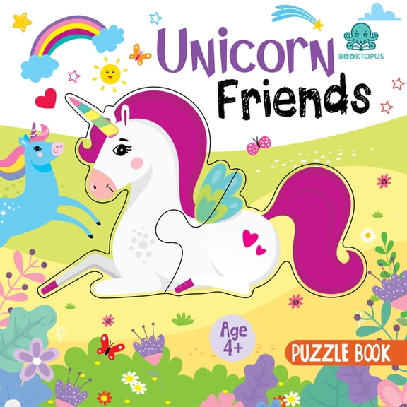Puzzle Board Book Unicorn Friends: Puzzle Book, (Board Book)