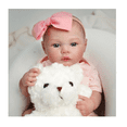 thumbnail image 4 of Brastoy Pintada Muñeca Bebé Reborn Realista Niña 48cm rosa con diadema  Belug Rosa, 4 of 5