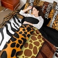 thumbnail image 4 of Castle Fairy Animal Print Patchwork Bedding Comforter Set,Vintage Queen Bedding Sets, 4 of 8