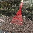 thumbnail image 4 of WHAMVOX 2pcs Convenient Metal Rake For Leaves Steel Garden Tool Comfortable Handle Efficient Leaf Rake For Lawn And Yard Maintenance, 4 of 8