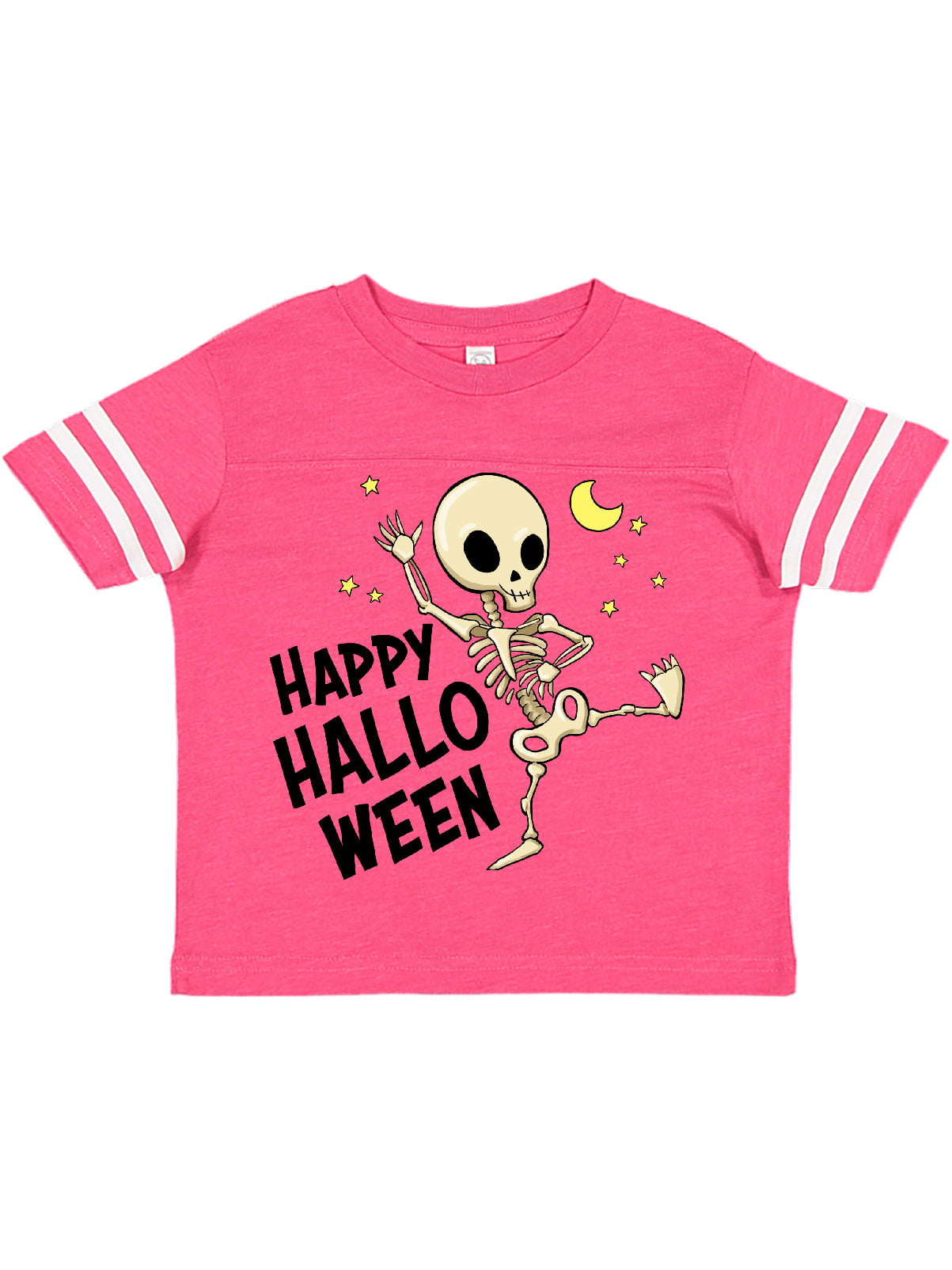 inktastic Happy Halloween with Dancing Skeleton Toddler T-Shirt