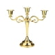 thumbnail image 4 of Candelabro de 3 brazos, candelabro cónico, adorno romántico para boda, candelabro decorativo Retro, centro de mesa para aniversario Dorado, 4 of 9