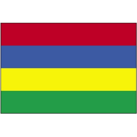 Annin Flagmakers 195641 5 ft. X 8 ft. Nyl-Glo Mauritius Flag