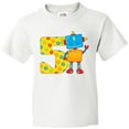 thumbnail image 3 of Inktastic This Robot is Five- Fifth Birthday Youth T-Shirt, 3 of 5