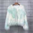 thumbnail image 2 of JGGSPWM Women's Cozy Shaggy Faux Furry Winter Outwear: Warm Long Sleeve Coat Jacket Multicolor S, 2 of 5