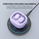 thumbnail image 2 of Auriculares gamer inalámbricos HTC True Wireless Earbuds 9+ BDA9 violeta con luz LED, 2 of 5